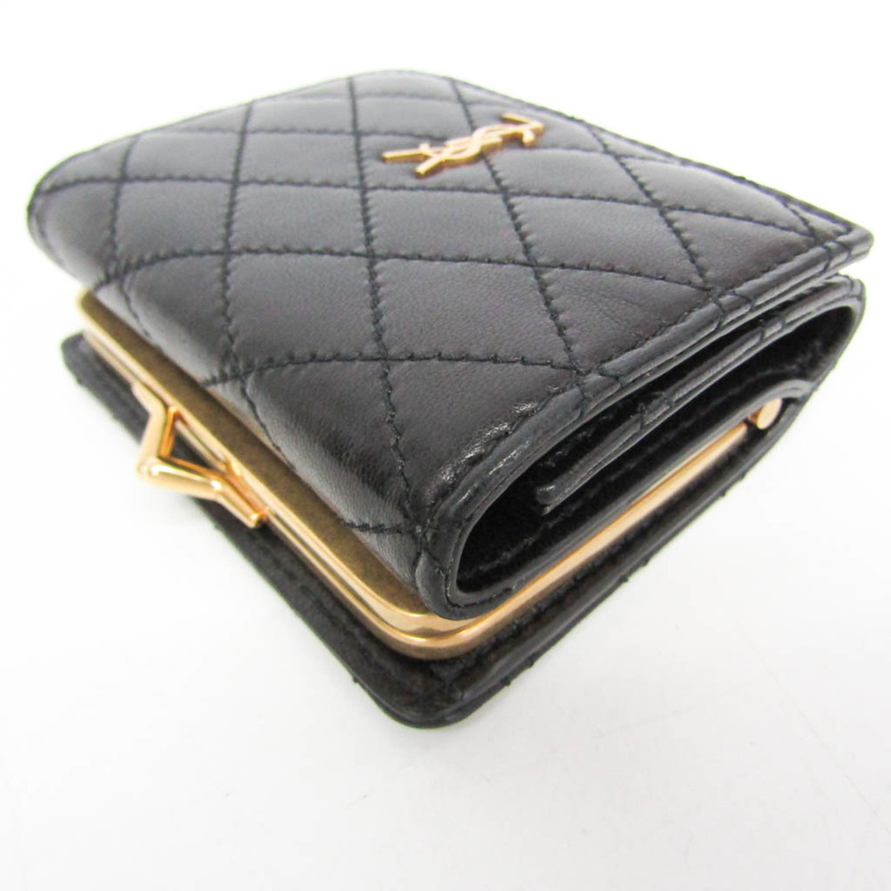 Yves Saint Laurent Gabby Compact Wallet 734494 Women's  Lambskin Wallet (tri-... - Picture 6 of 14